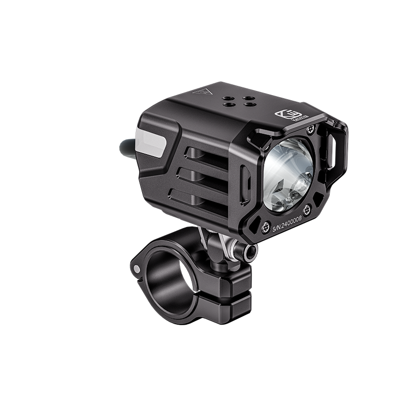 2024 Hot Selling New Super Bright Auxiliary Dual Spotlight Waterproof Breathing Moped Modified Equipment Spotlight