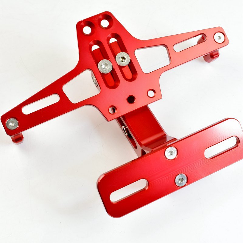 Adjustable license plate frame BWS large displacement modified tram aluminum alloy aircraft license frame motorcycle bracket