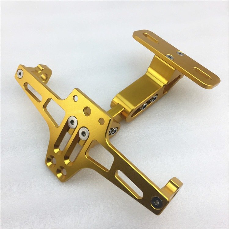 Adjustable license plate frame BWS large displacement modified tram aluminum alloy aircraft license frame motorcycle bracket