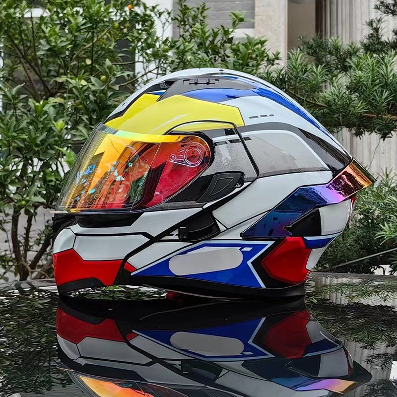 2024 DOT Standard Unisex Electric Scooter Full Face Helmets Safety Helmets Motorcycle Helmet