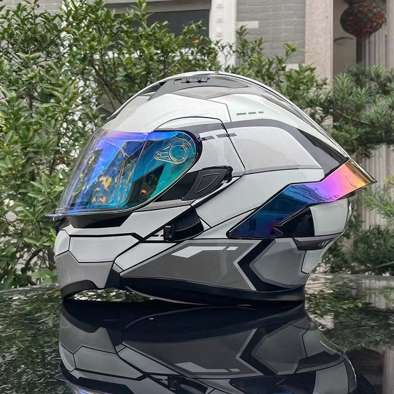 2024 DOT Standard Unisex Electric Scooter Full Face Helmets Safety Helmets Motorcycle Helmet
