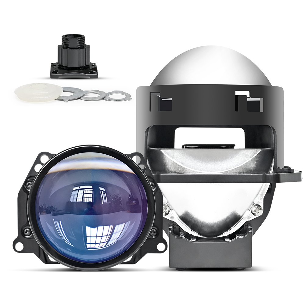 Factory price 70W high power led headlights DC9-15V bi led projector lens 3.0 inch Aluminium car accessories car led projectors