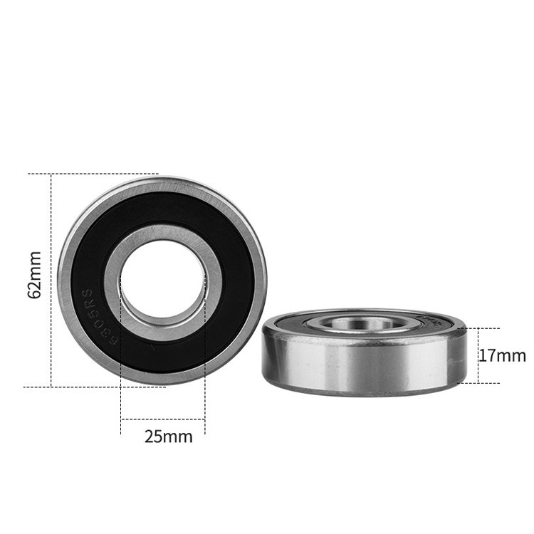 Long Life Low Noise Motorcycle Precision Size Bearings Motor Prices 6305 2RS Zz Deep Groove Ball Bearing