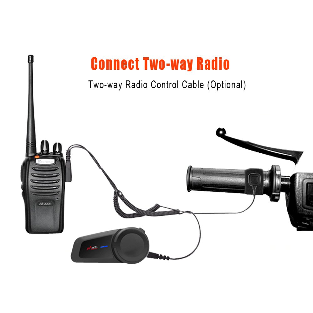 YIR REFIT Maxto M2 helmet headset intercom 6 people 1000 meters intercom paired any brand motorcycle headset