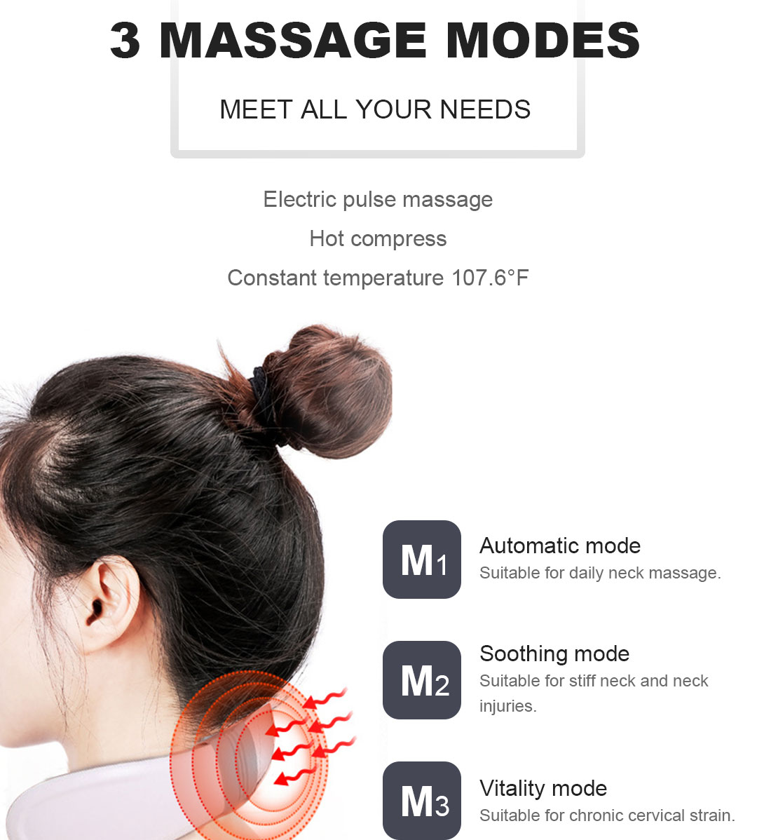 KANGLIPU Electric Portable 3D Neck Massage Equipment